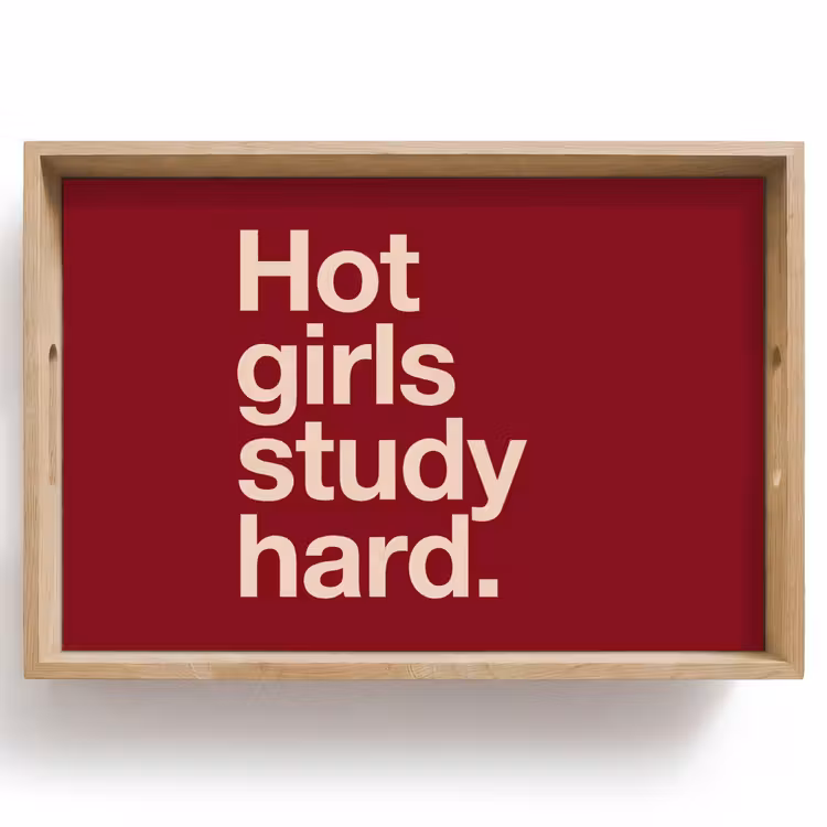 Dienblad - Tekst - Studie - Motivatie - Modern - Rood — 1