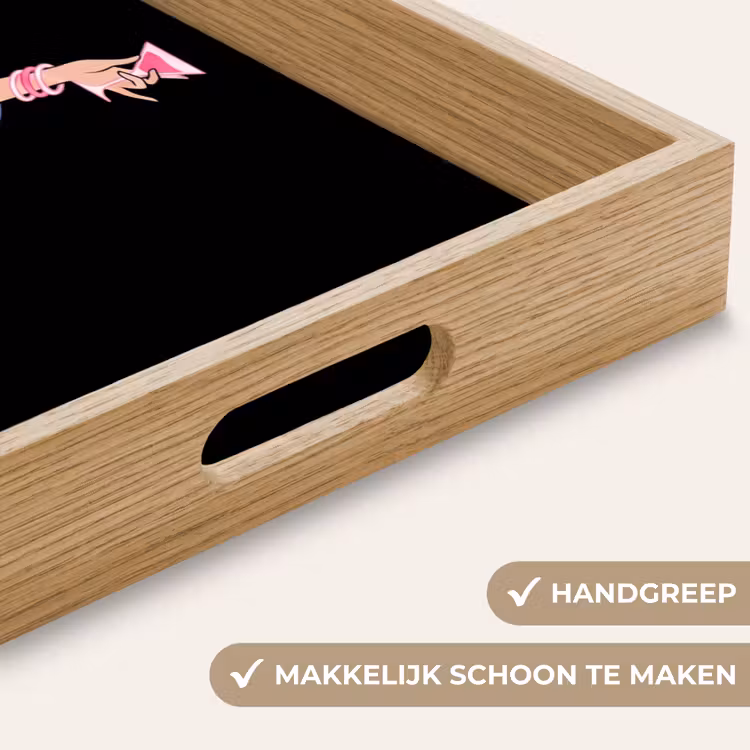 Dienblad - Vrouw - Danseres - Slangen - Art Deco - Roze — 5
