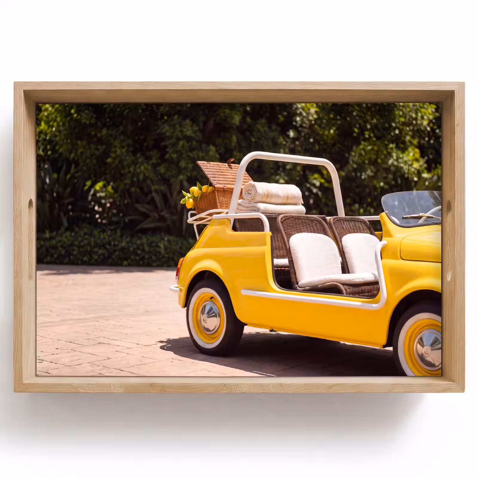 Dienblad - Auto - Picknick - Zomer - Geel — 1