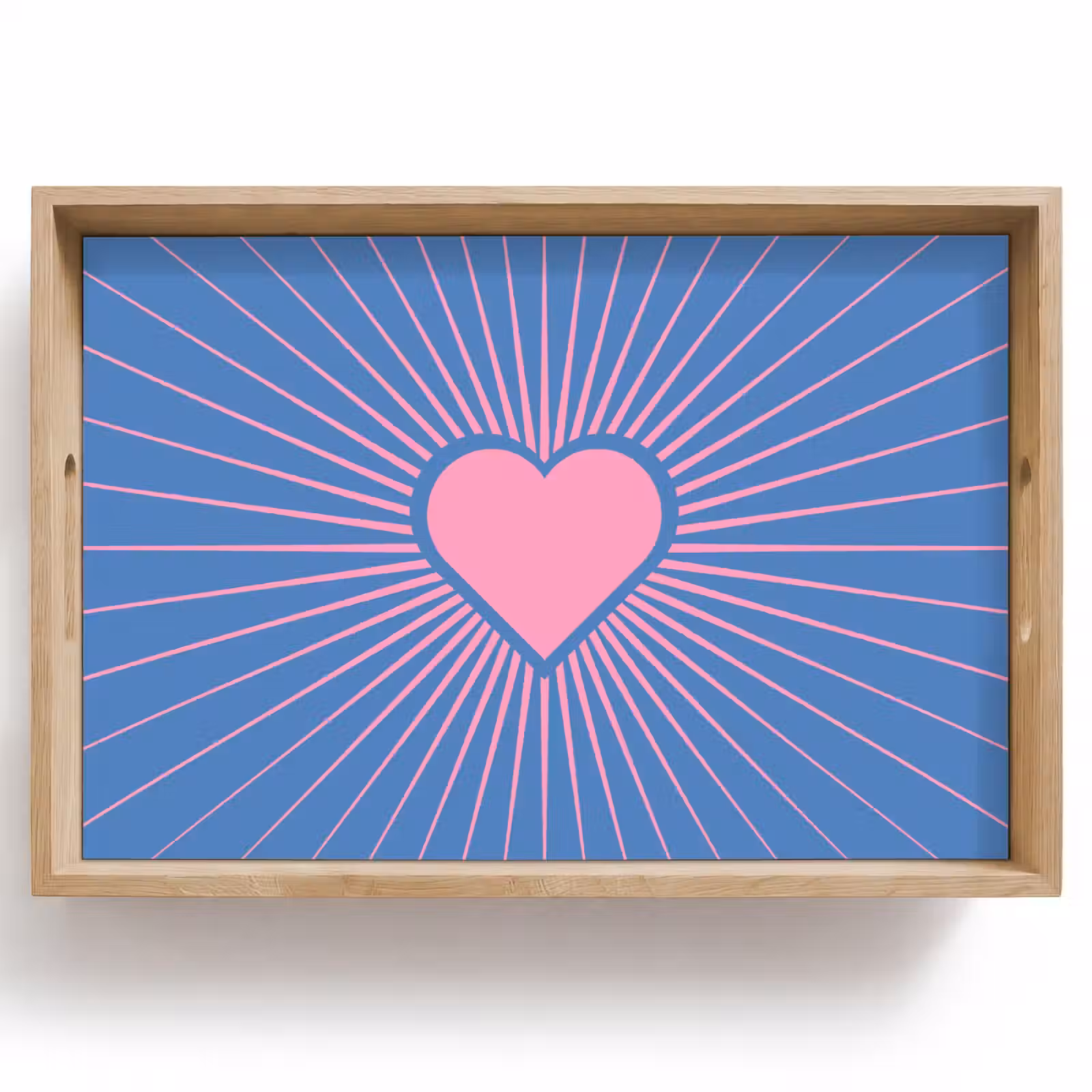 Dienblad - Hart - Stralen - Liefde - Modern - Roze — 1