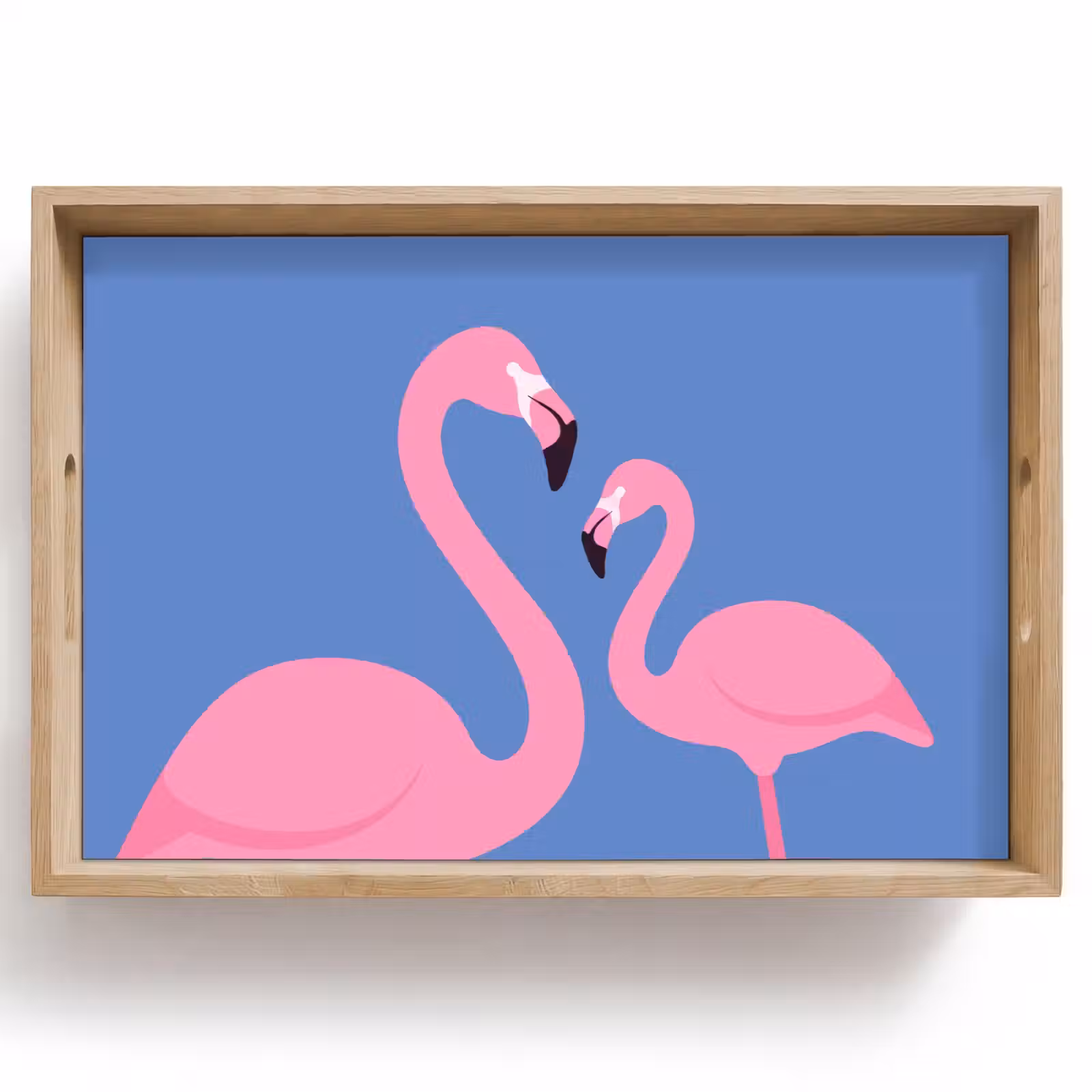 Dienblad - Vogel - Paar - Dieren - Modern - Roze — 1