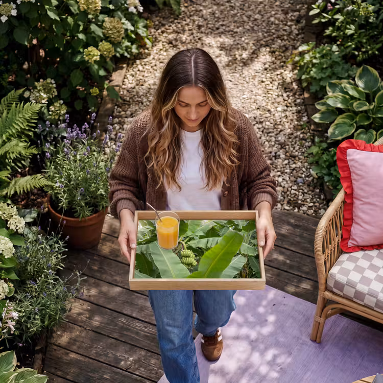 Dienblad - Eten - Bananen - Plantage - Groen — 8