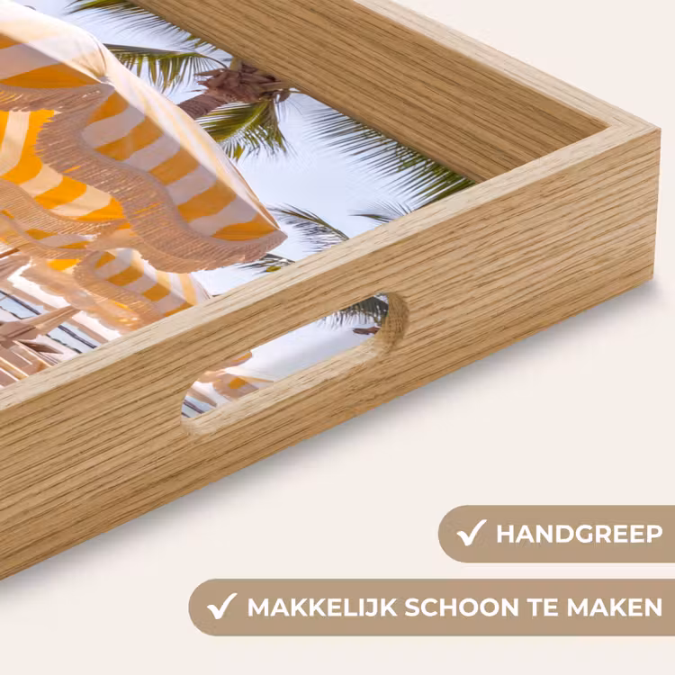Dienblad - Strand - Ligbedden - Vakantie - Modern - Geel — 5
