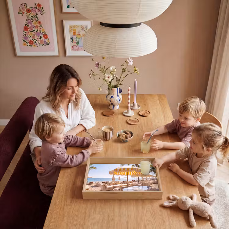 Dienblad - Strand - Ligbedden - Vakantie - Modern - Geel — 7