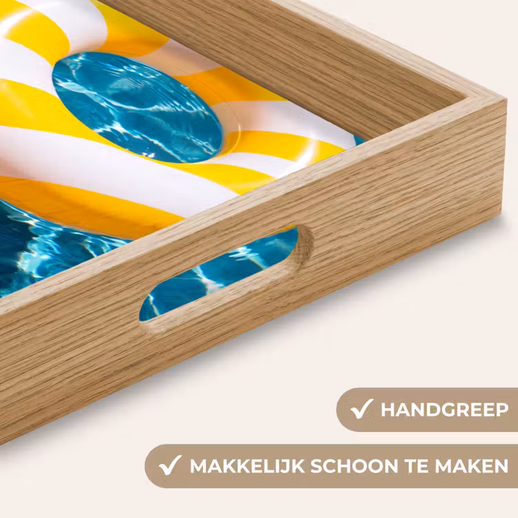 Dienblad - Zwembad - Zwembanden - Zomer - Geel - Blauw — 5