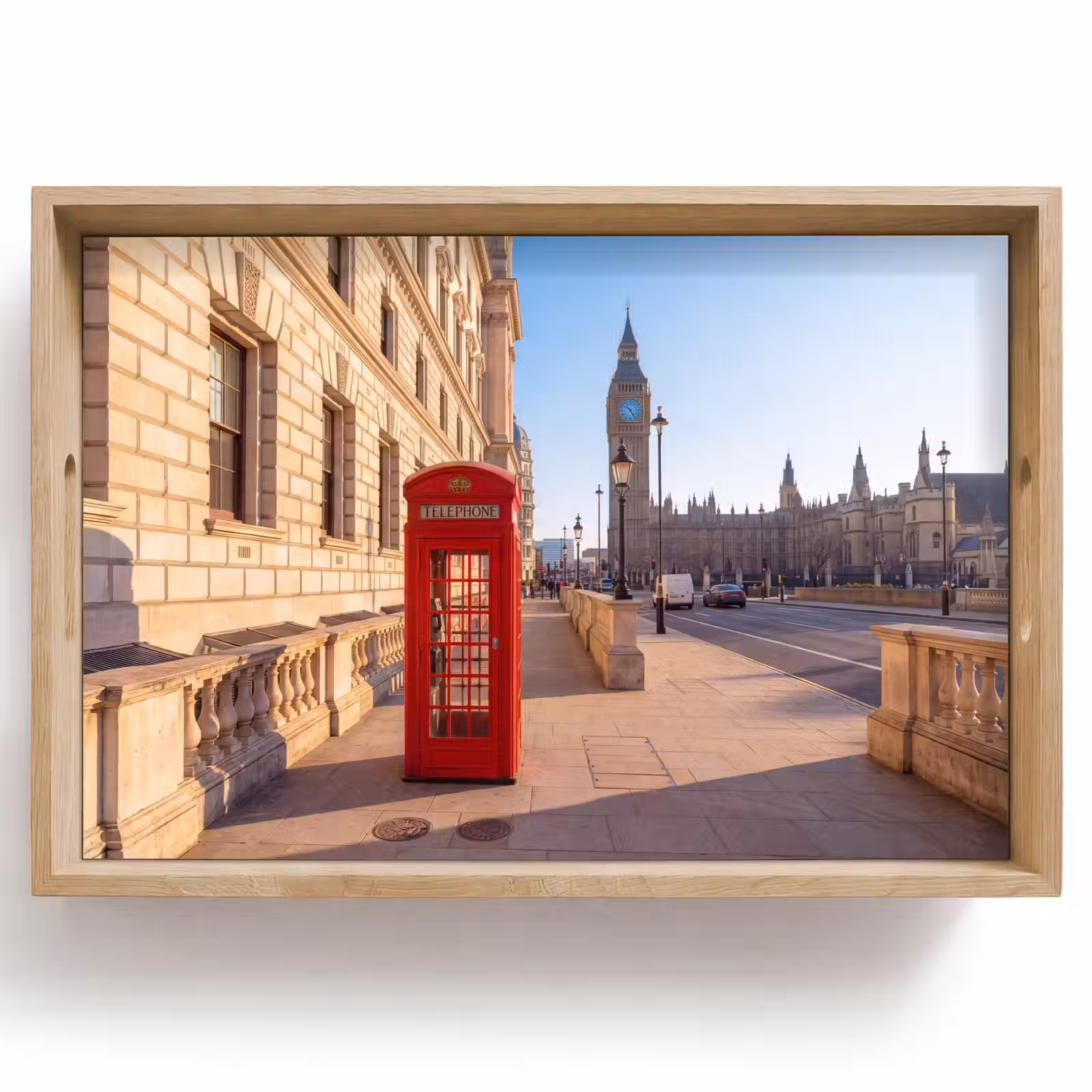 Dienblad - Telefooncel - Rood - Londen - Stad - Architectuur — 1