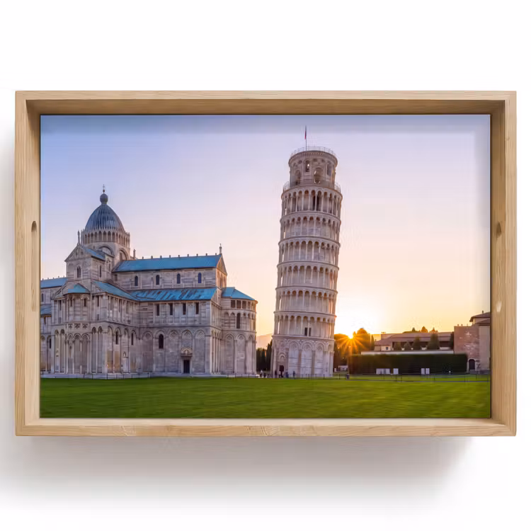Dienblad - Architectuur - Toren - Pisa - Italië - Zonsondergang — 1
