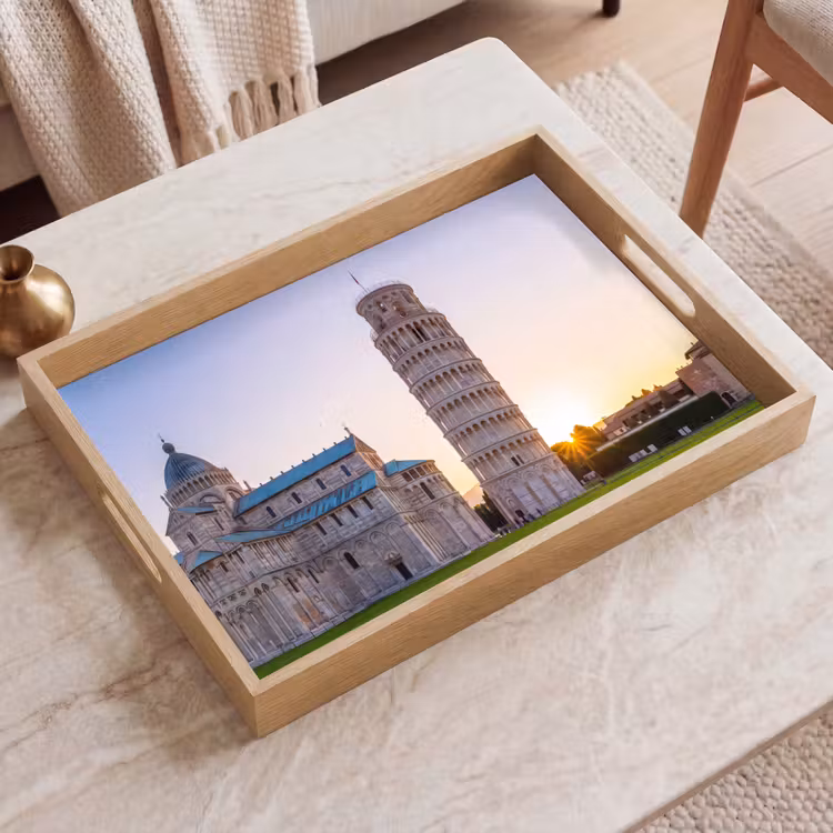 Dienblad - Architectuur - Toren - Pisa - Italië - Zonsondergang — 2