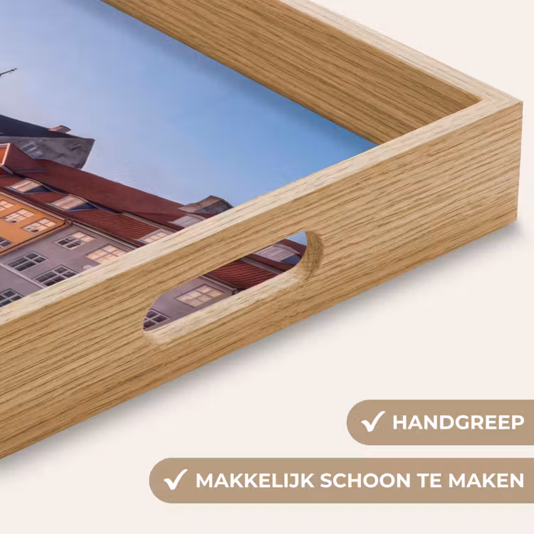 Dienblad - Stad - Gracht - Zonsondergang - Klassiek - Kleurrijk — 5
