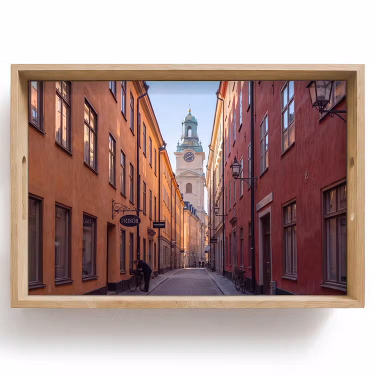 Dienblad - Straat - Klokkentoren - Stad - Architectuur - Historisch — 1