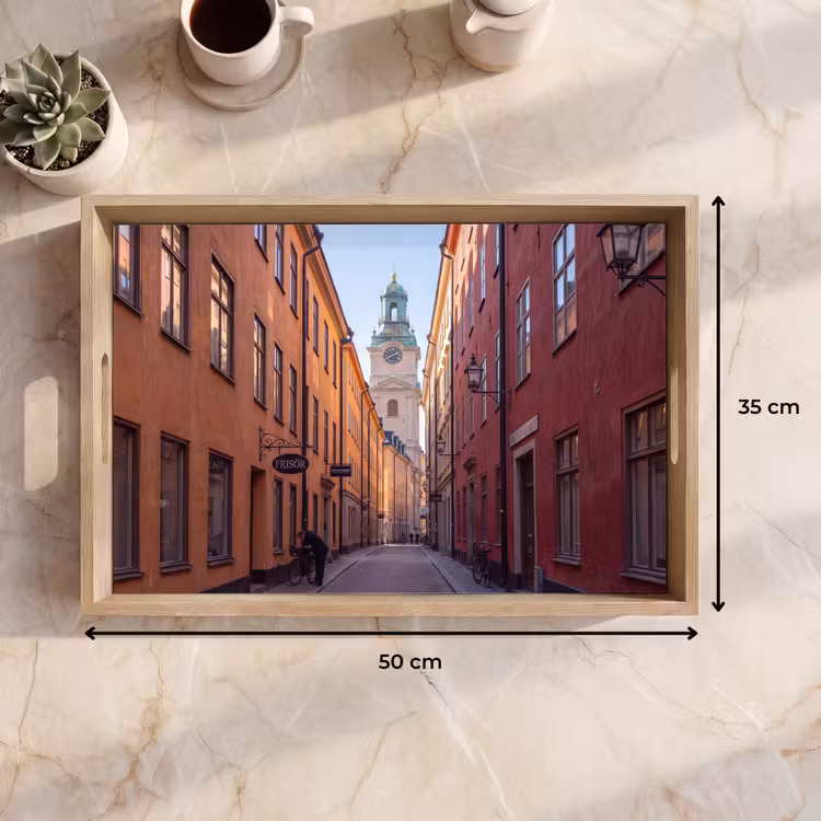 Dienblad - Straat - Klokkentoren - Stad - Architectuur - Historisch — 9