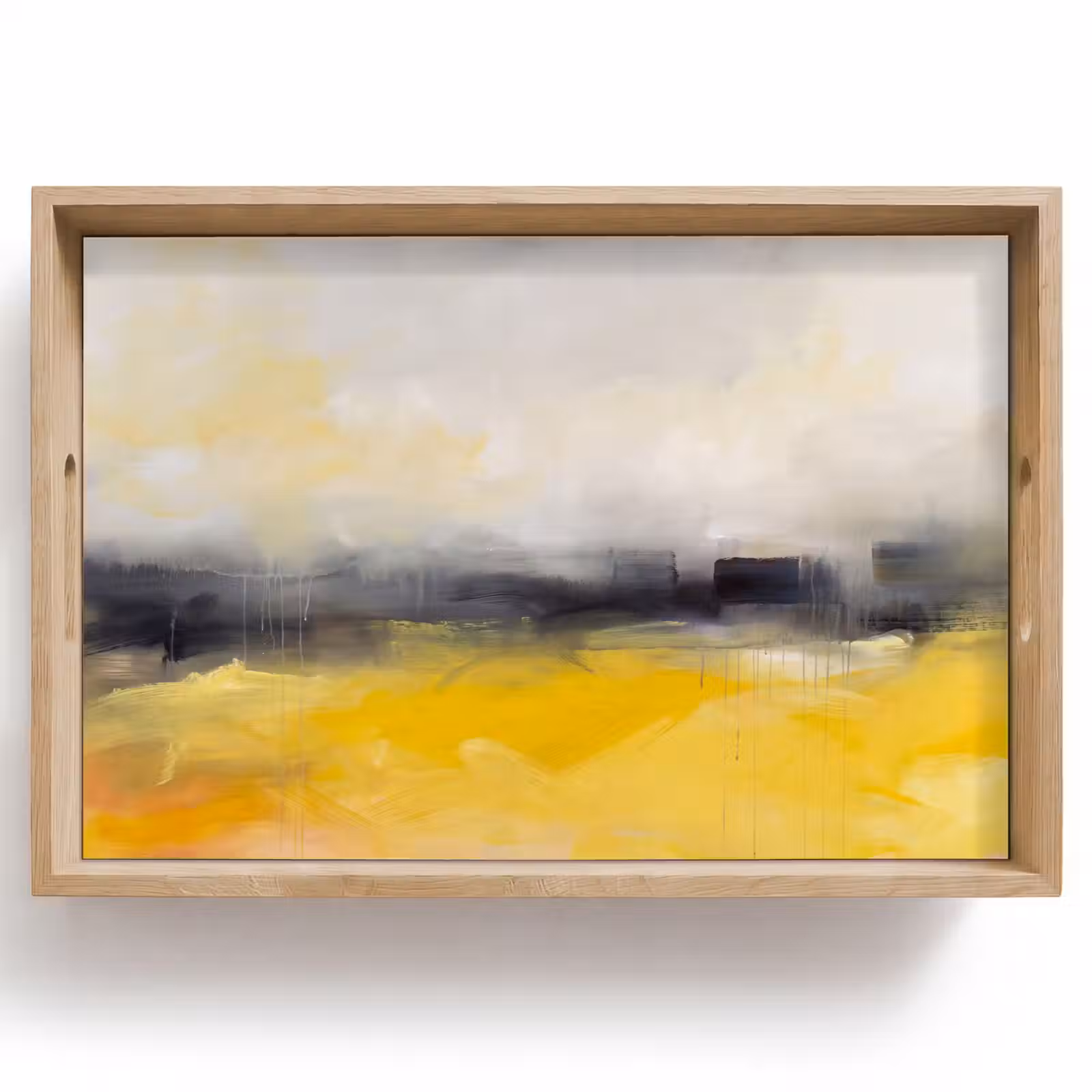 Dienblad - Abstract - Landschap - Modern - Geel — 1