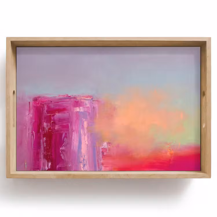 Dienblad - Abstract - Kleuren - Modern - Roze — 1