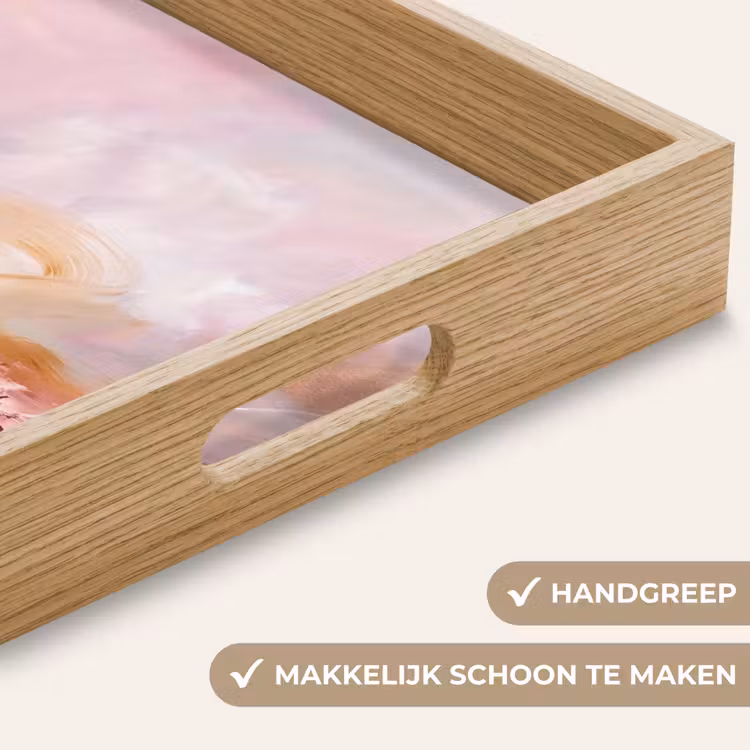 Dienblad - Abstract - Kleurrijk - Kunst - Modern - Roze-Rood — 5