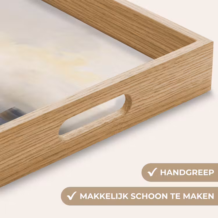 Dienblad - Abstract - Landschap - Modern - Geel — 5