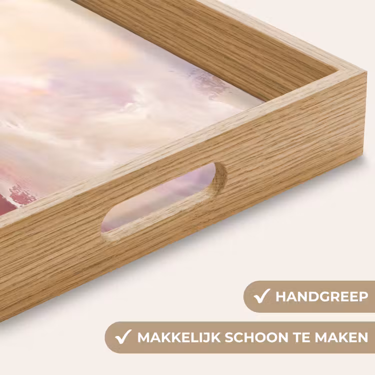 Dienblad - Abstract - Landschap - Modern - Paars - Oranje — 5