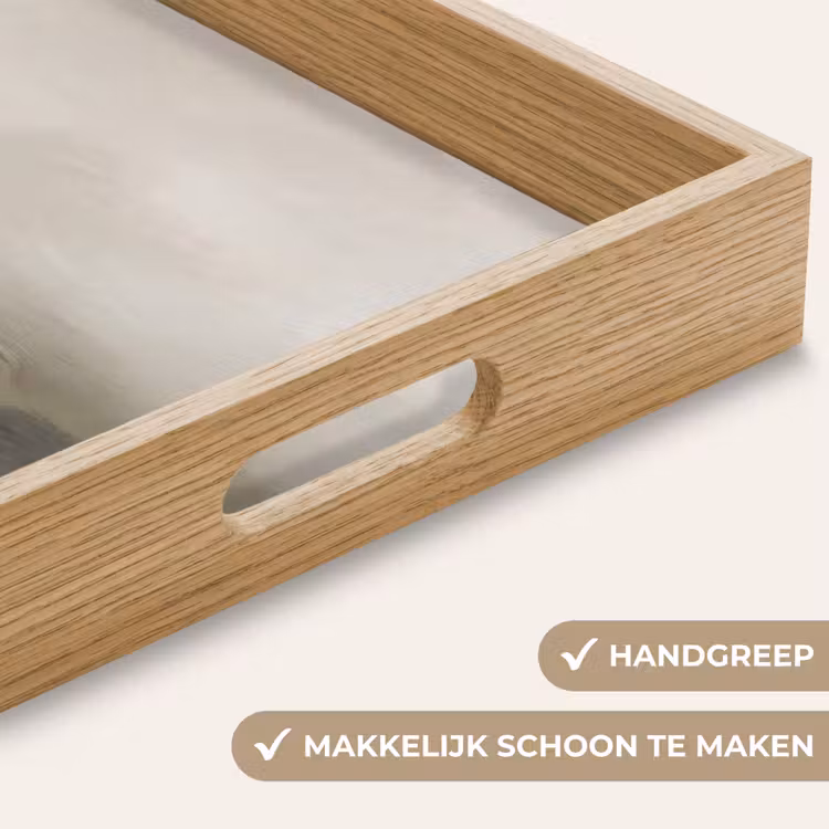 Dienblad - Abstract - Landschap - Nevel - Modern - Grijs — 5