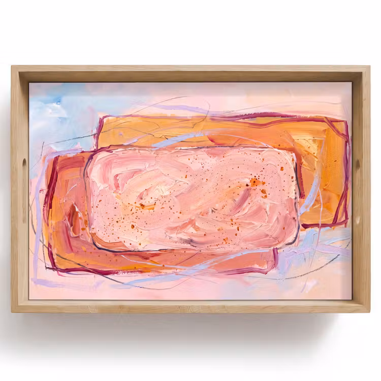 Dienblad - Abstract - Vormen - Modern - Roze — 1