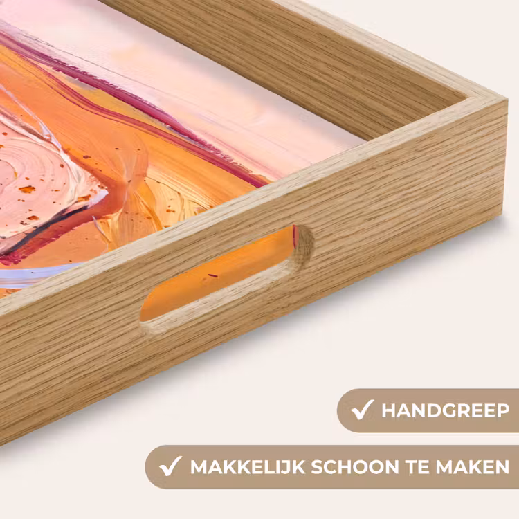 Dienblad - Abstract - Vormen - Modern - Roze — 5