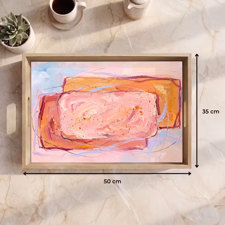 Dienblad - Abstract - Vormen - Modern - Roze — 9