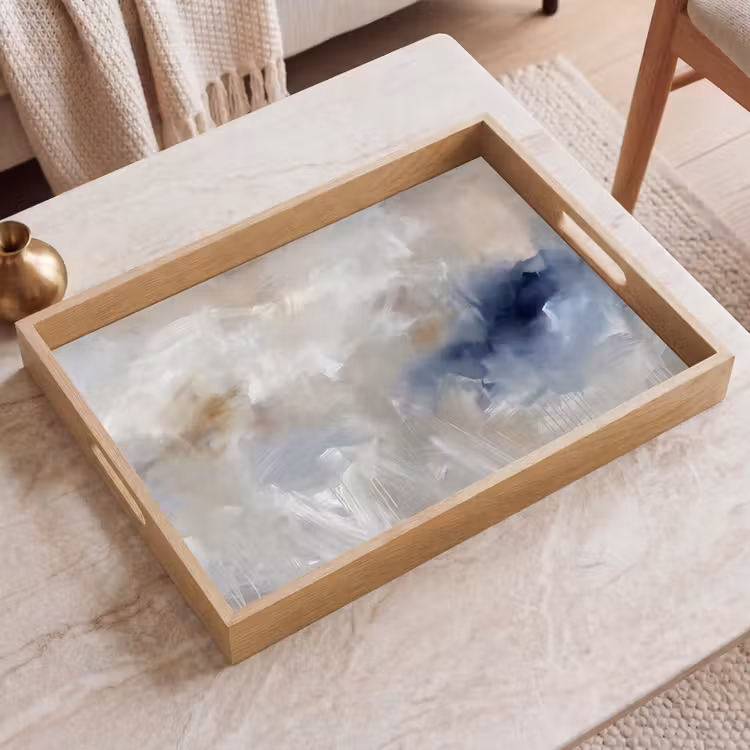 Dienblad - Abstract - Wolken - Sfeer - Modern - Beige — 2