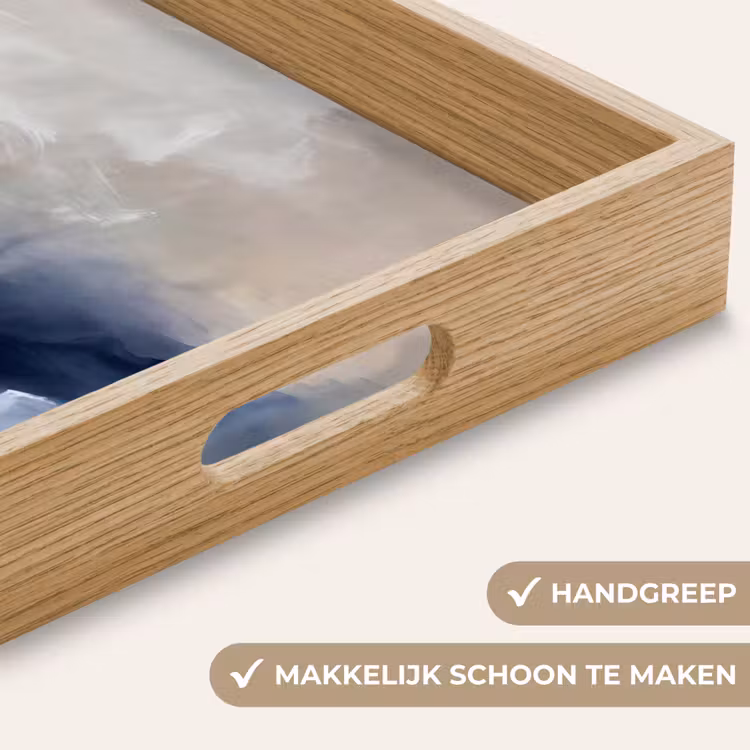 Dienblad - Abstract - Wolken - Sfeer - Modern - Beige — 5