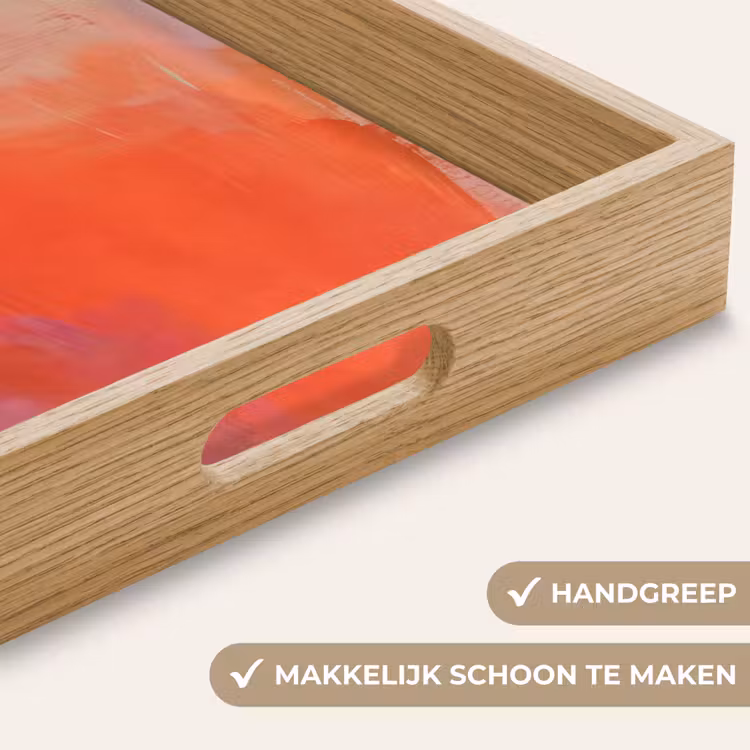 Dienblad - Kunst - Vloeiend - Overgangen - Oranje — 5