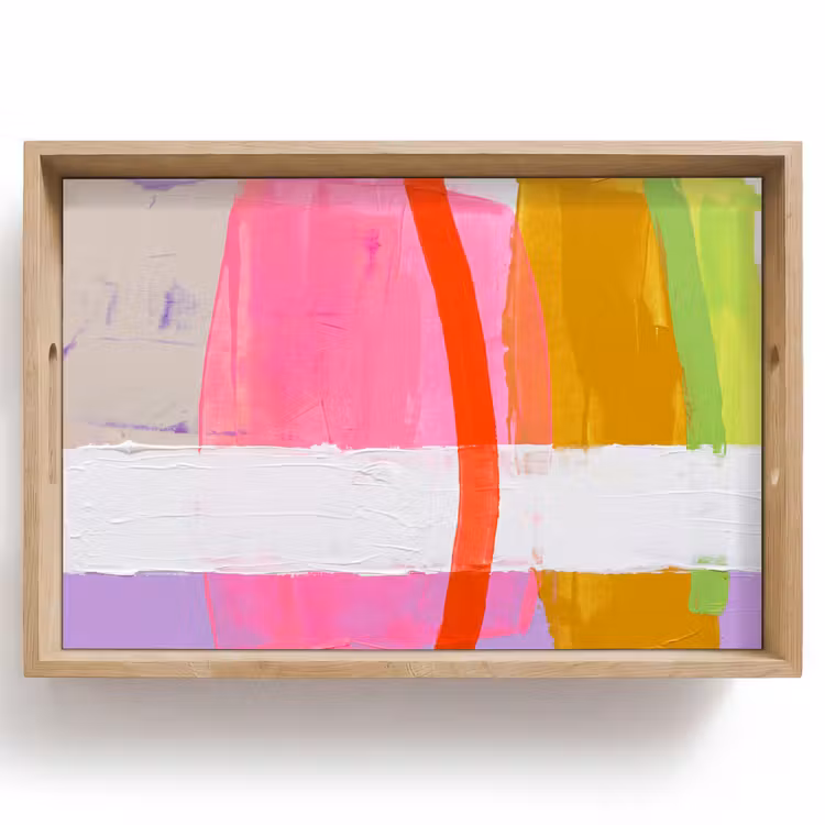 Dienblad - Abstract - Kleurrijk - Vormen - Modern - Kunst — 1