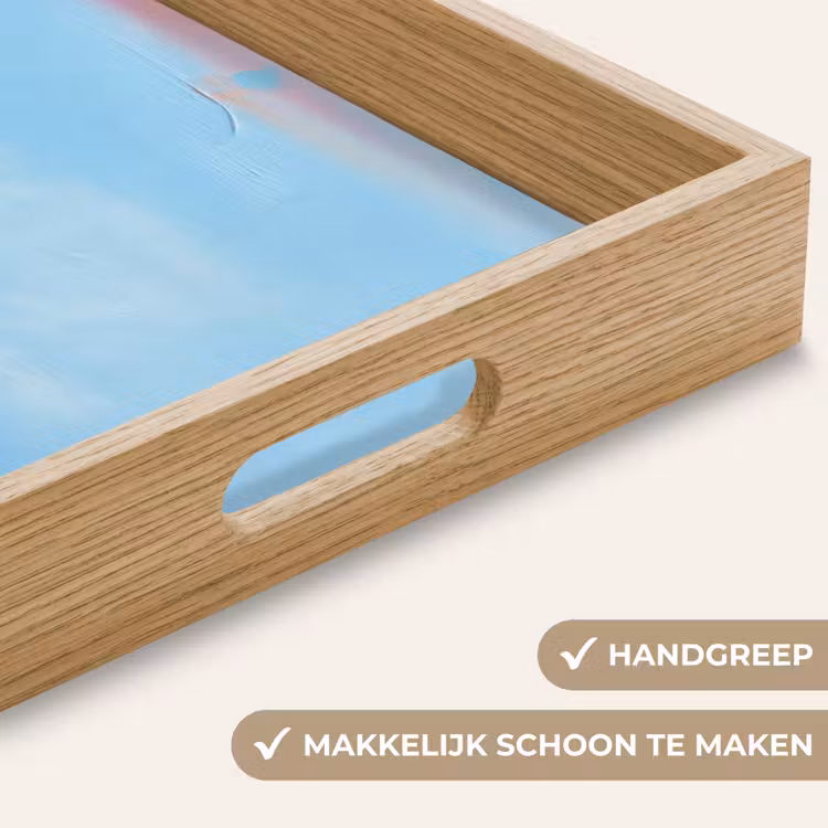 Dienblad - Abstract - Kleurvlakken - Modern - Oranje - Blauw — 5