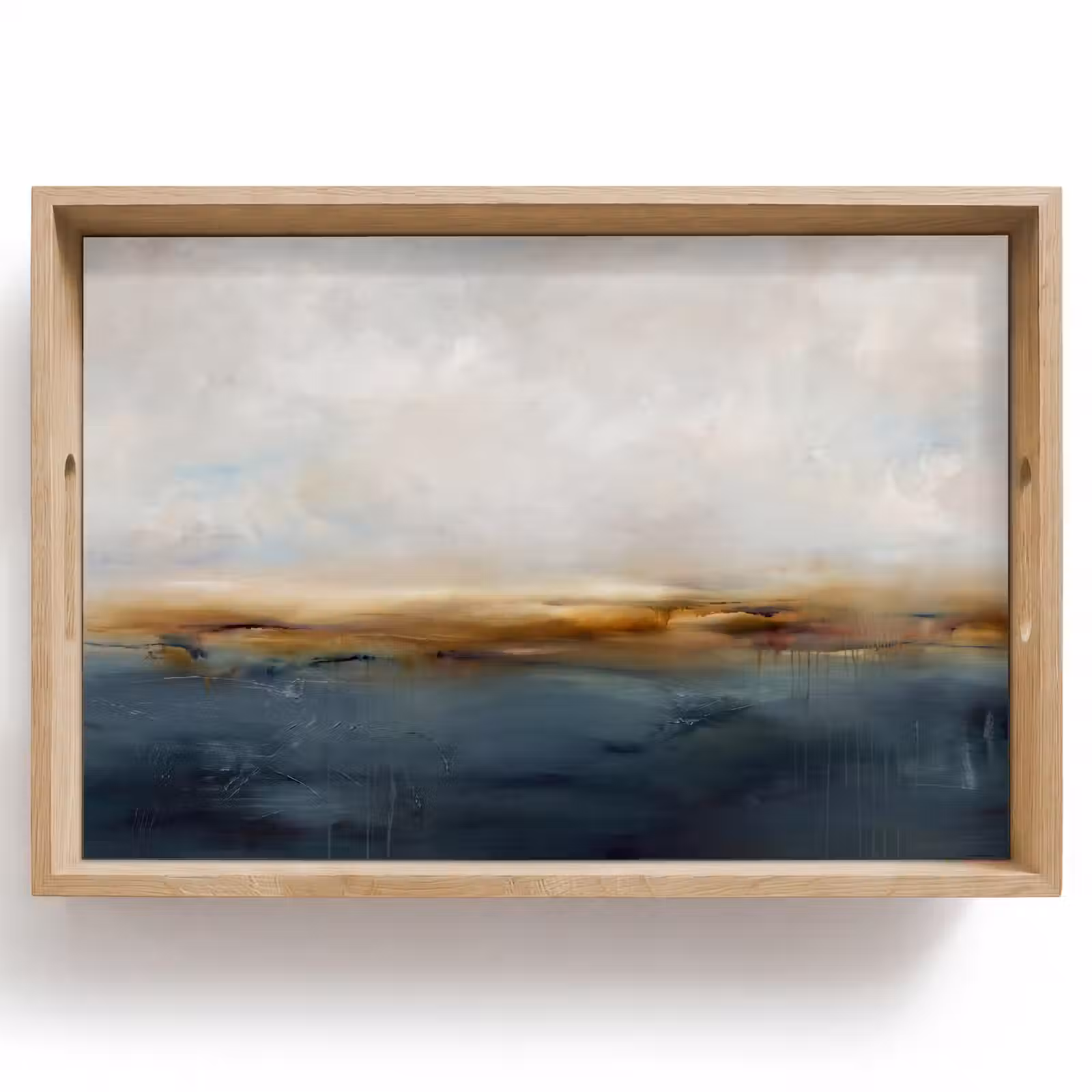 Dienblad - Abstract - Horizon - Water - Modern - Beige — 1