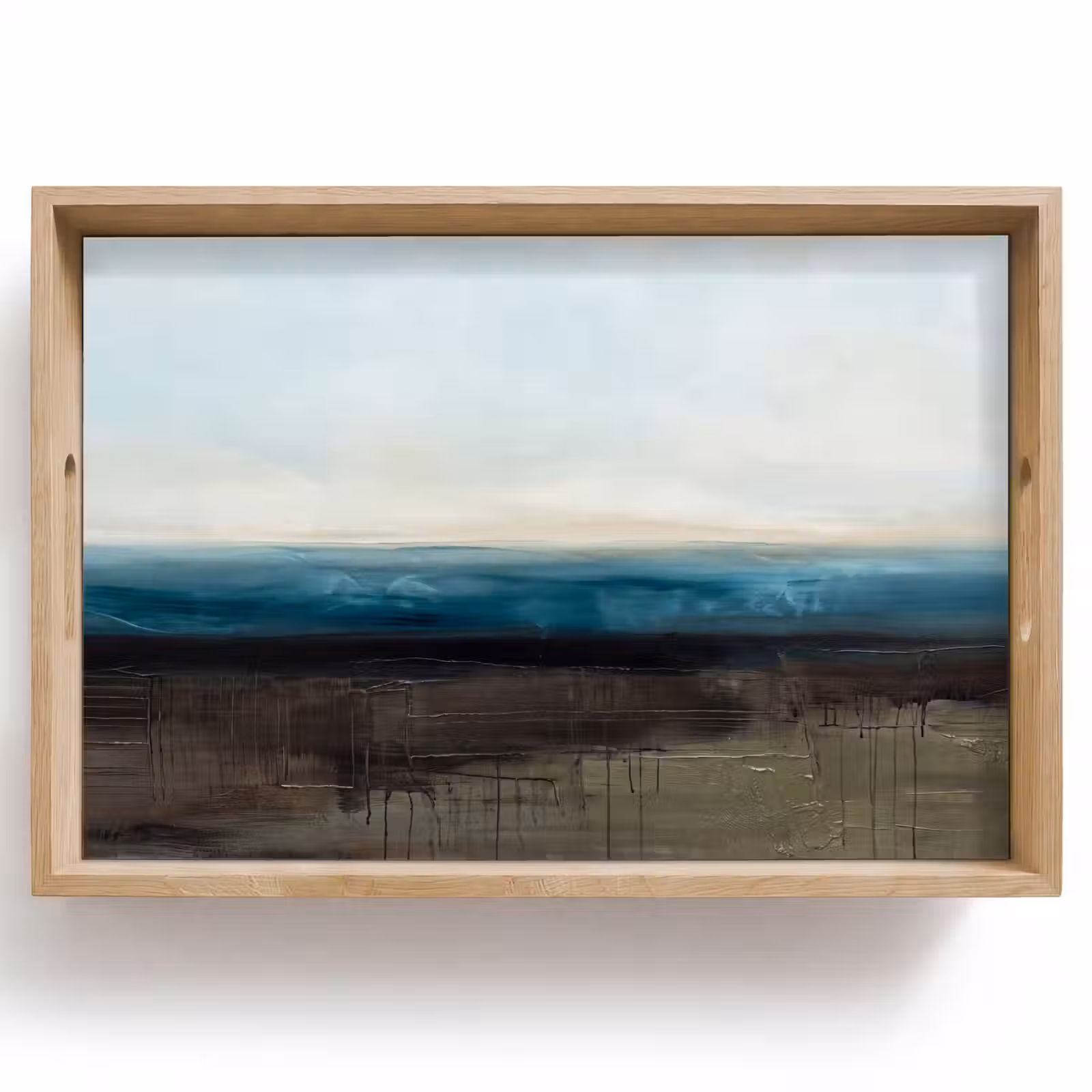 Dienblad - Abstract - Landschap - Horizon - Blauw - Modern — 1