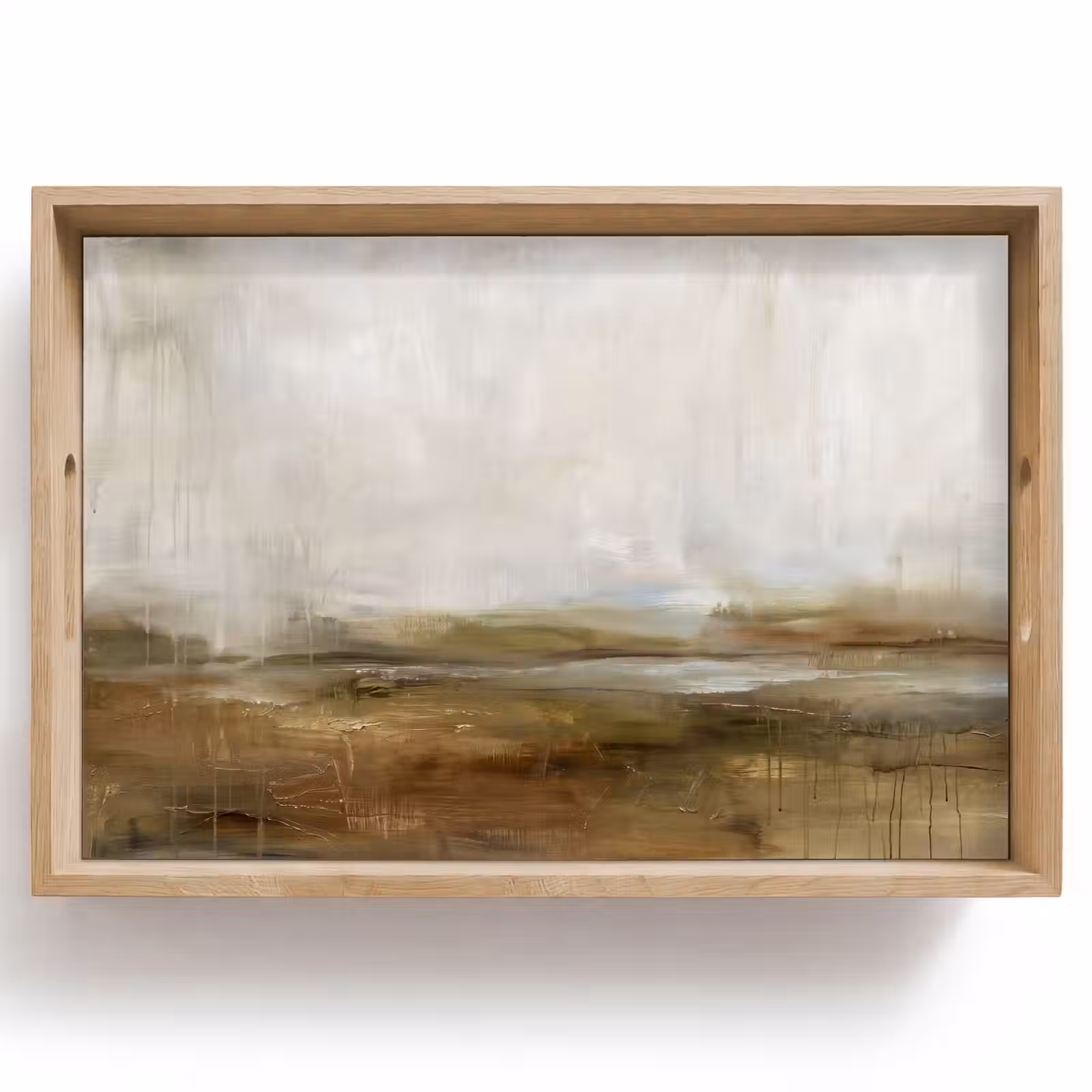 Dienblad - Abstract - Landschap - Natuur - Beige - Bruin — 1