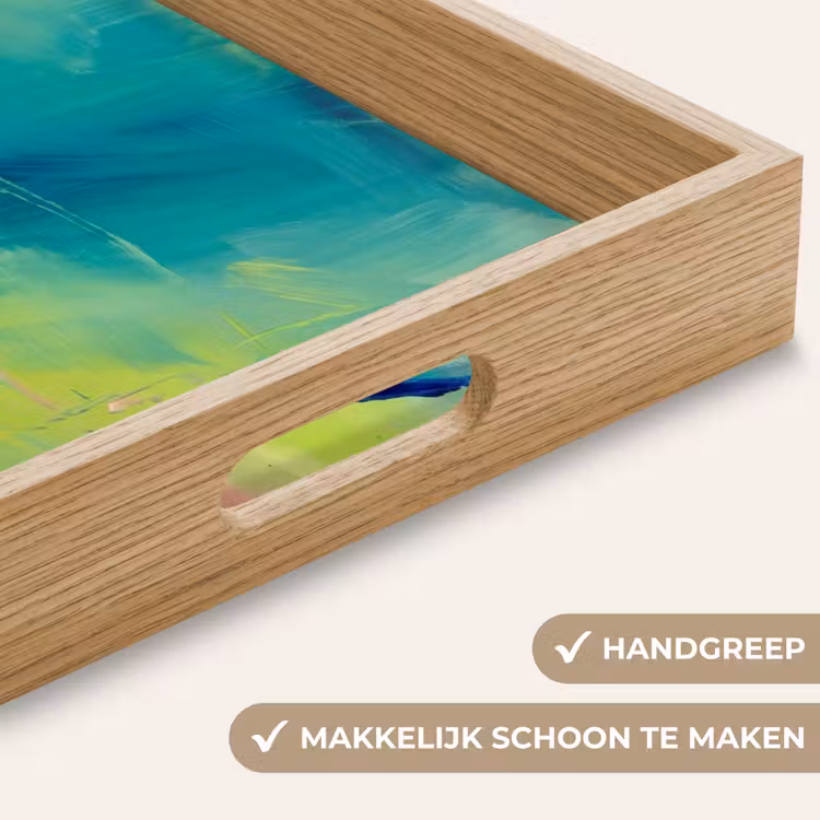 Dienblad - Abstract - Kleuren - Modern - Groen - Roze — 5