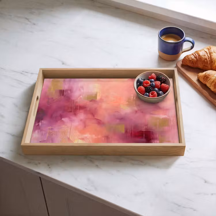 Dienblad - Abstract - Kleuren - Modern - Roze - Paars — 4