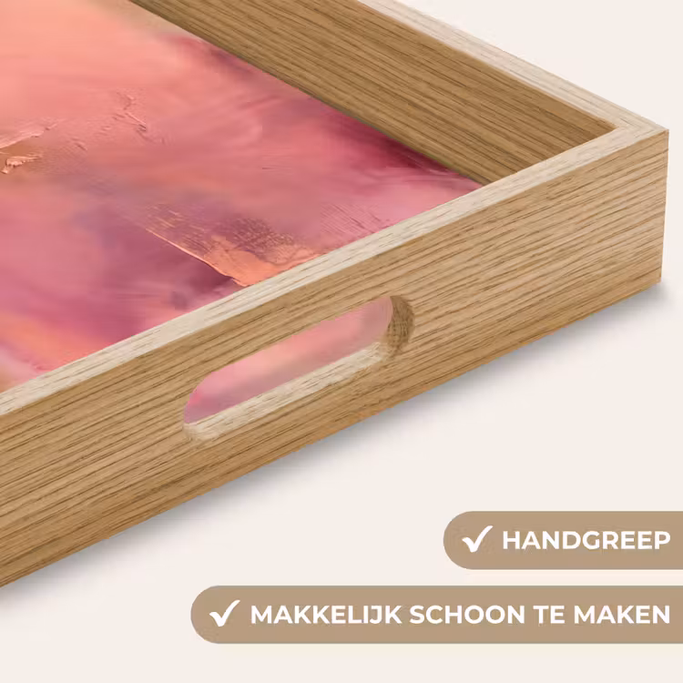 Dienblad - Abstract - Kleuren - Modern - Roze - Paars — 5