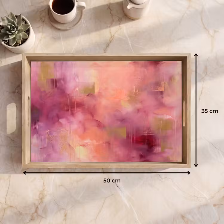 Dienblad - Abstract - Kleuren - Modern - Roze - Paars — 9