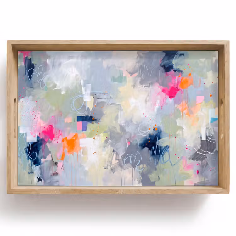 Dienblad - Abstract - Kleurrijk - Modern - Kunst — 1