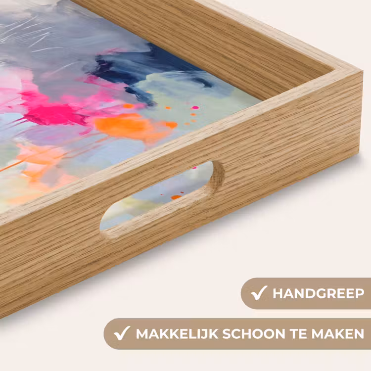 Dienblad - Abstract - Kleurrijk - Modern - Kunst — 5