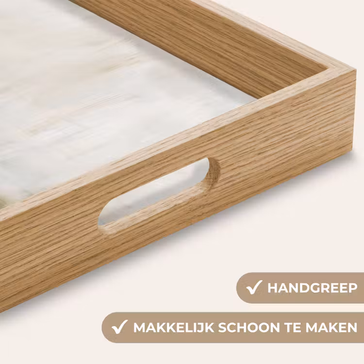 Dienblad - Abstract - Landschap - Natuur - Beige - Bruin — 5