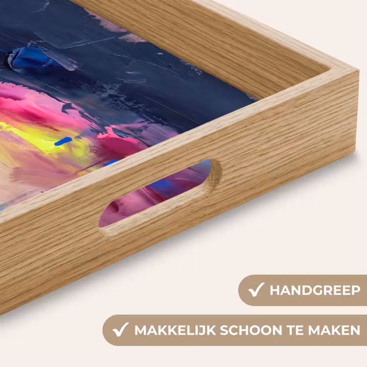 Dienblad - Abstract - Textuur - Kleuren - Modern - Roze — 5