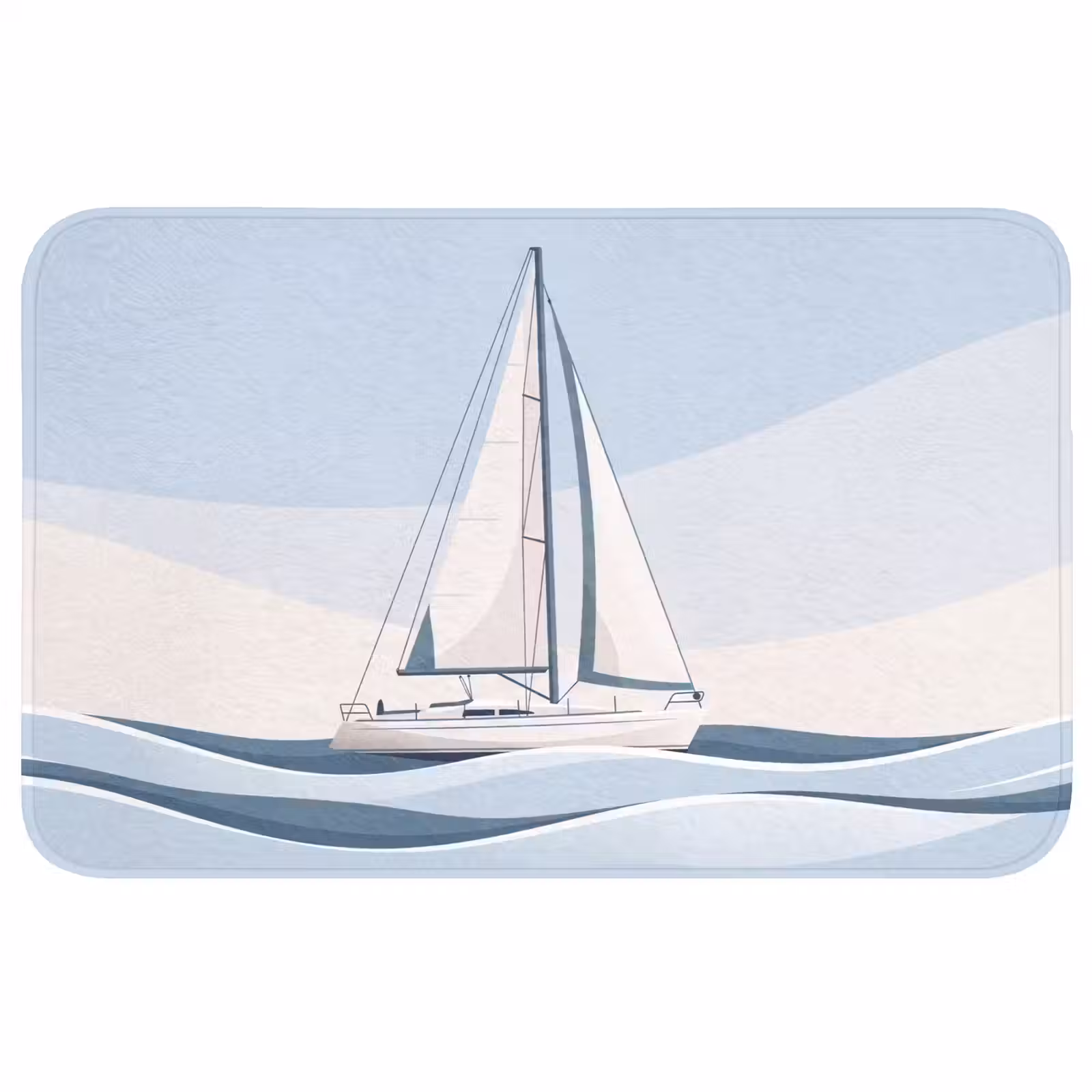 Wc Mat - Boot - Zeil - Zee - Modern - Beige — 1