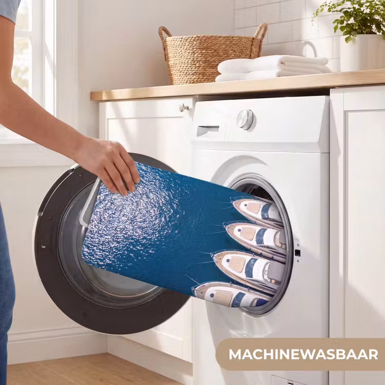 Wc Mat - Boot - Jachthaven - Water - Zomer - Blauw — 5