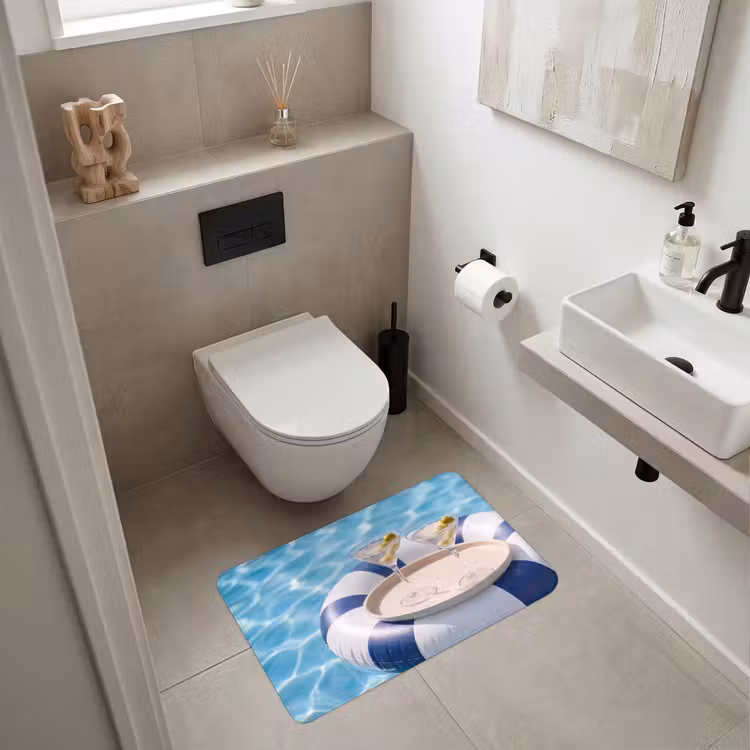 Wc Mat - Cocktail - Zwembad - Zomer - Blauw — 6