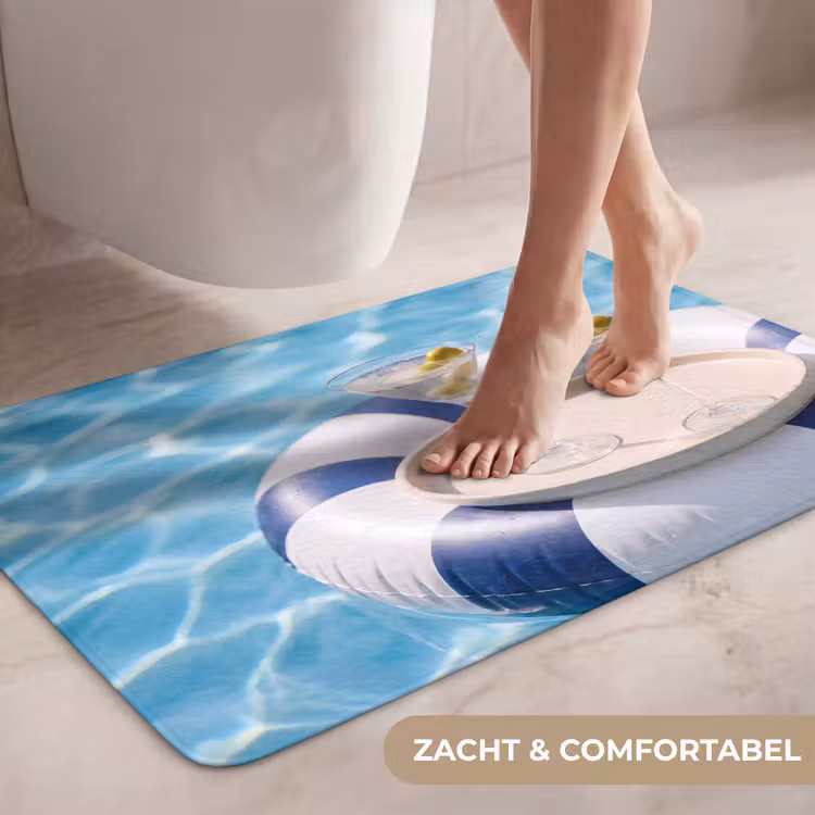 Wc Mat - Cocktail - Zwembad - Zomer - Blauw — 7