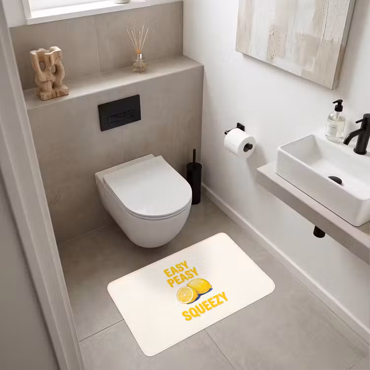 Wc Mat - Eten - Citroenen - Keuken - Illustratie - Geel — 6