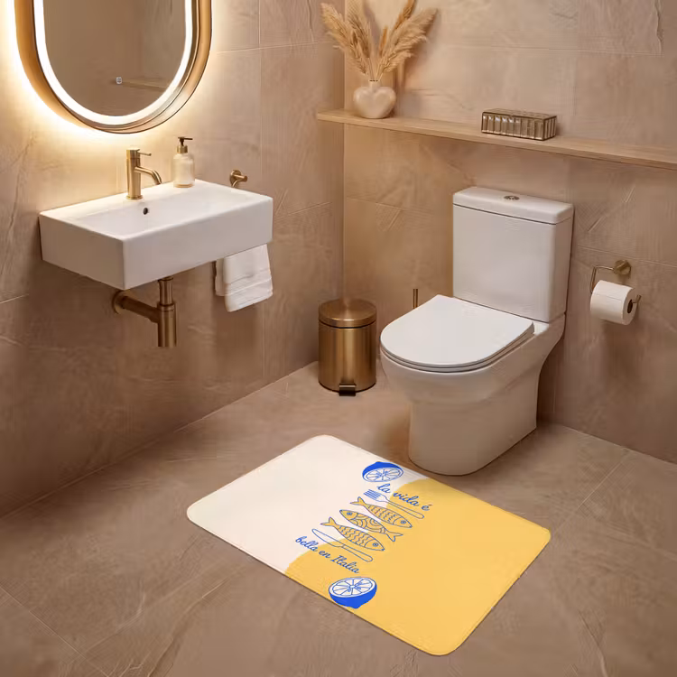 Wc Mat - Italië - Eten - Citroen - Vis - Grafisch — 4
