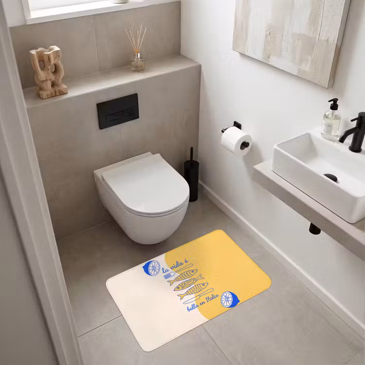 Wc Mat - Italië - Eten - Citroen - Vis - Grafisch — 6