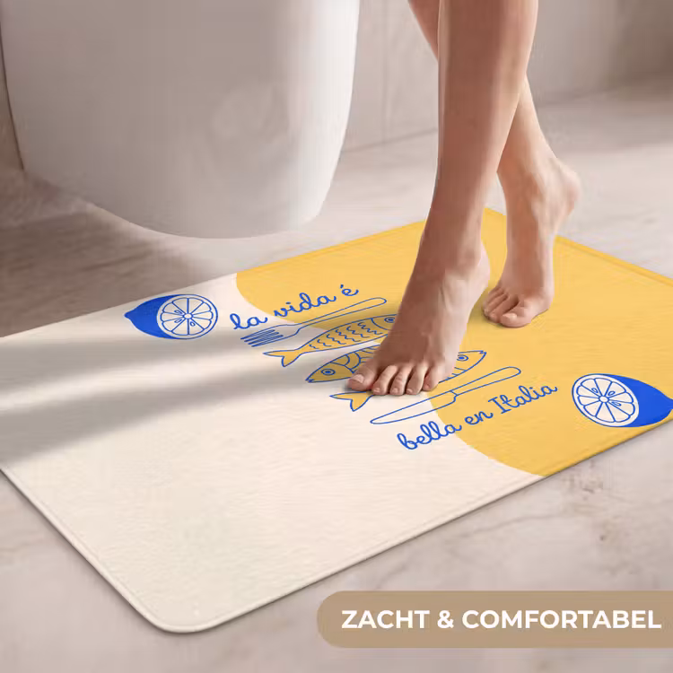Wc Mat - Italië - Eten - Citroen - Vis - Grafisch — 7
