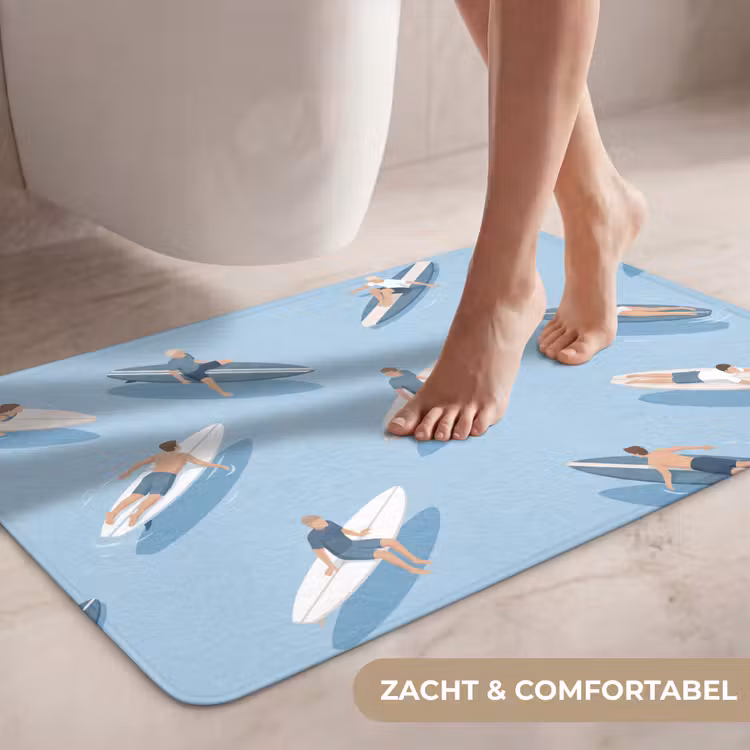 Wc Mat - Mensen - Surfen - Water - Zomer - Illustratie — 7