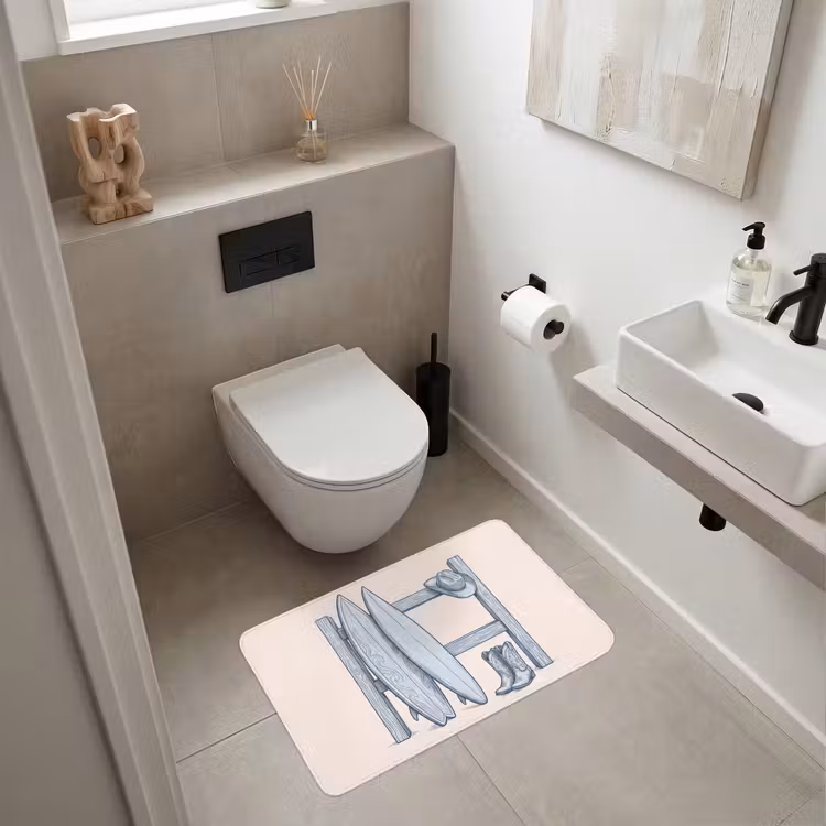 Wc Mat - Recreatie - Kleding - Avontuur - Illustratie - Zomer — 6